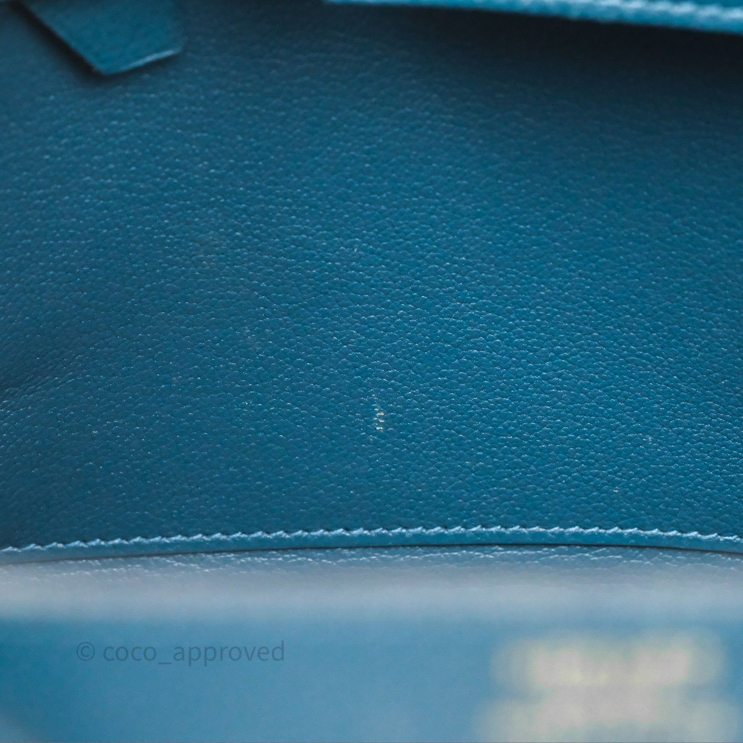 Hermès Birkin 30 Retourne Bleu de Prusse 7P Epsom Gold Hardware