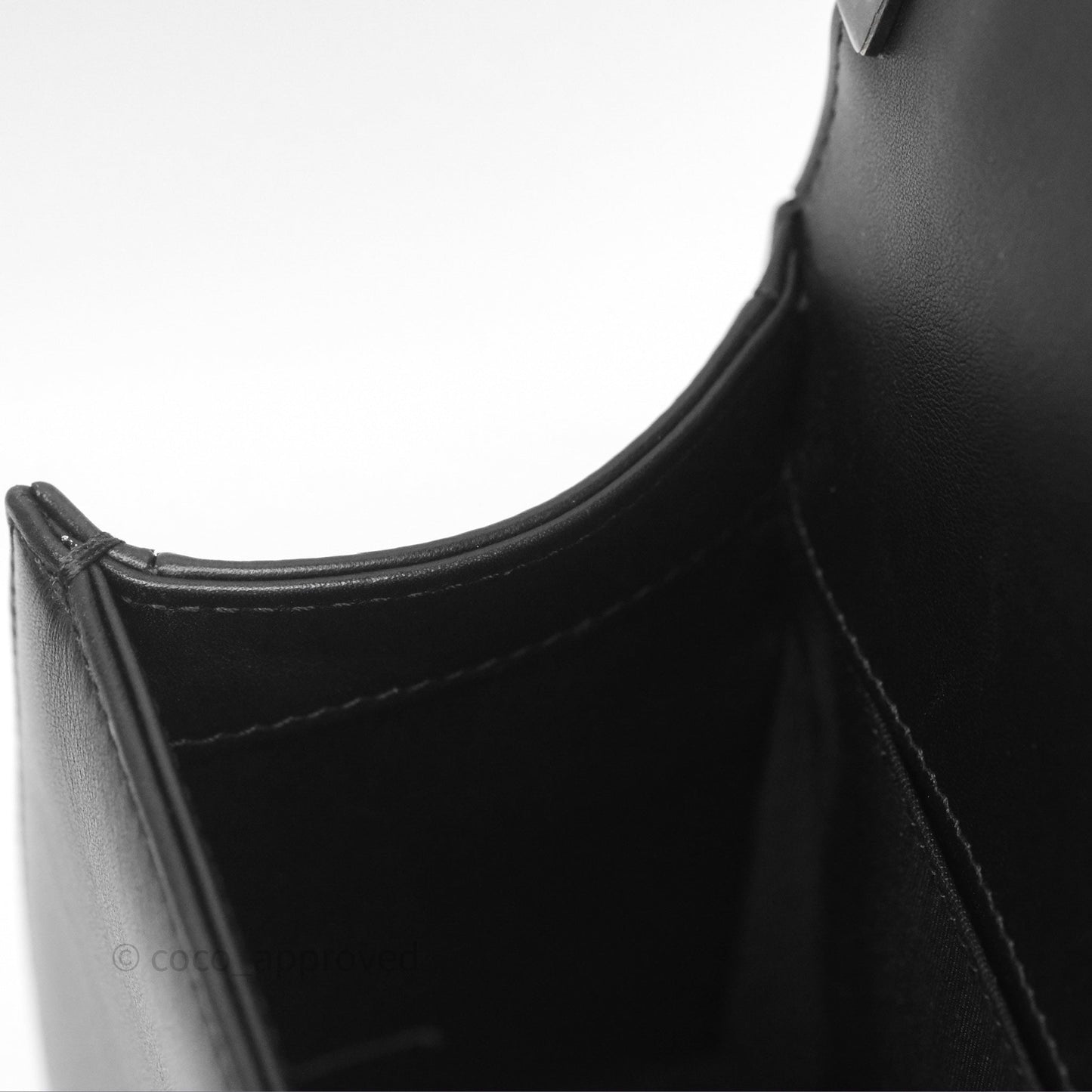 Chanel Quilted Medium Boy Black Calfskin Ruthenium Hardware