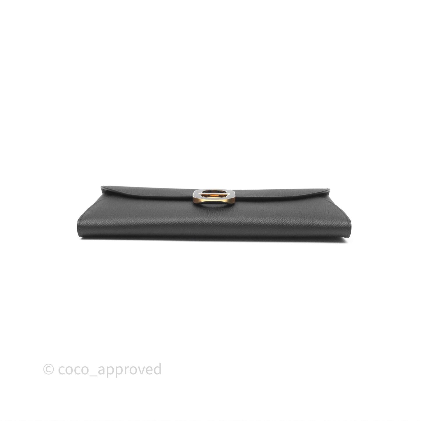 Hermès Maillon To Go Epsom Noir 89 Gold Hardware