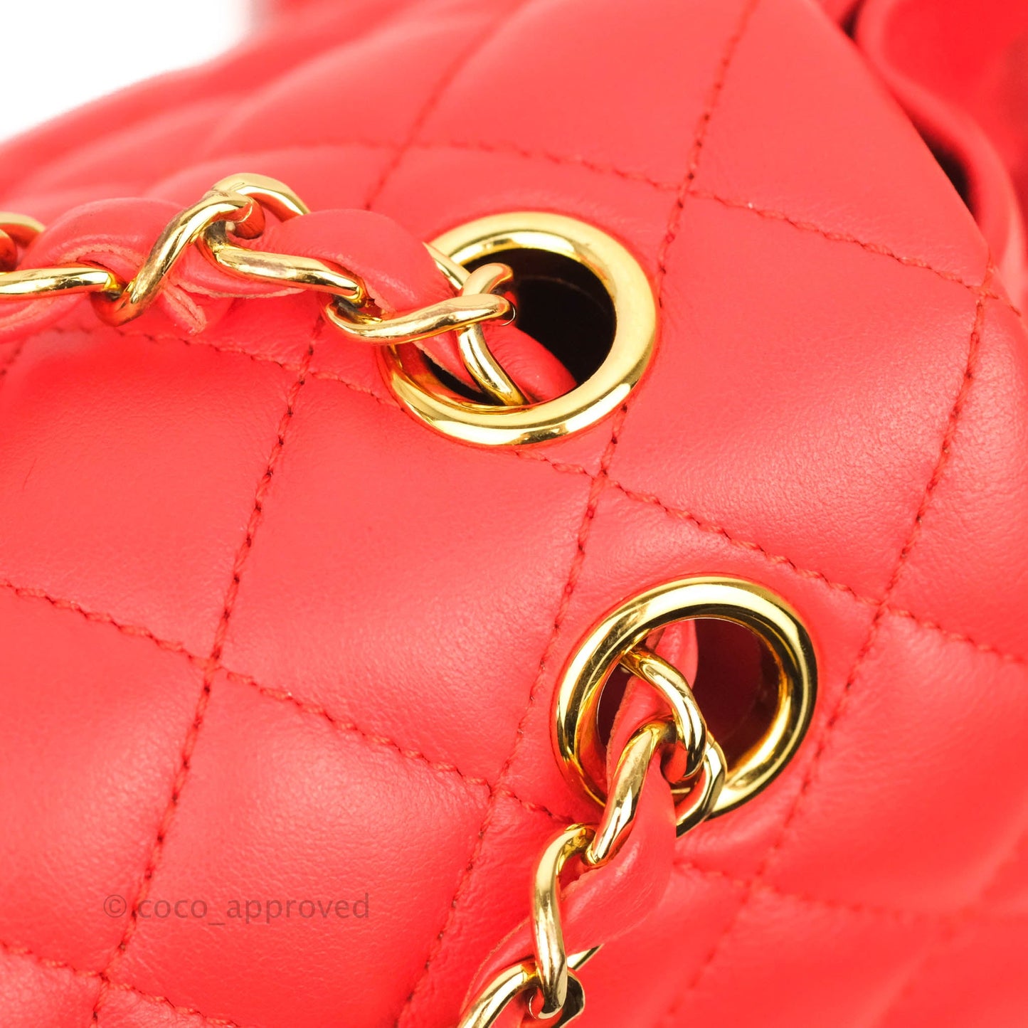 Chanel Quilted Urban Spirit Backpack Red Calfskin Gold Hardware