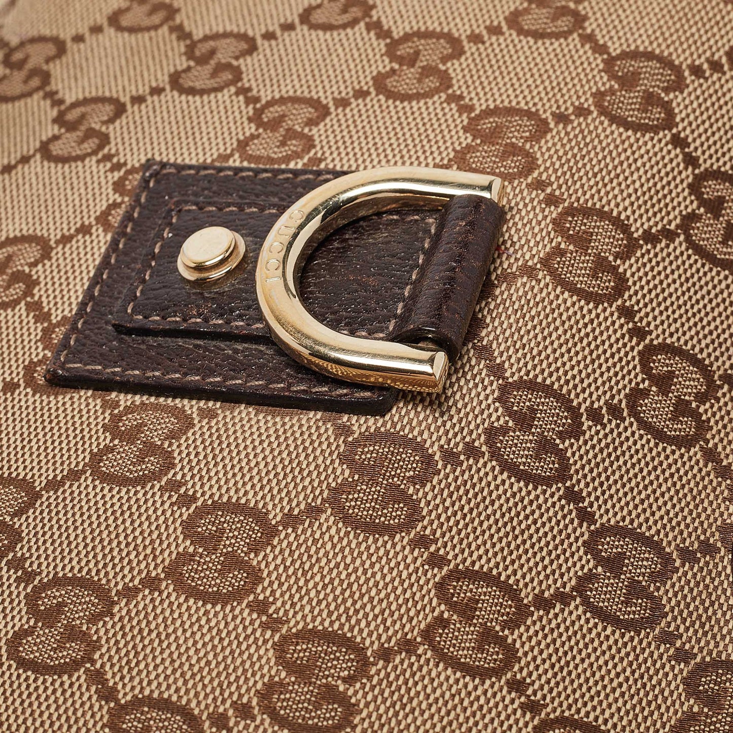 Luxury Gucci Trending 2025 Beige/brown Gg Canvas And Leather Small Abbey D Ring Hobo