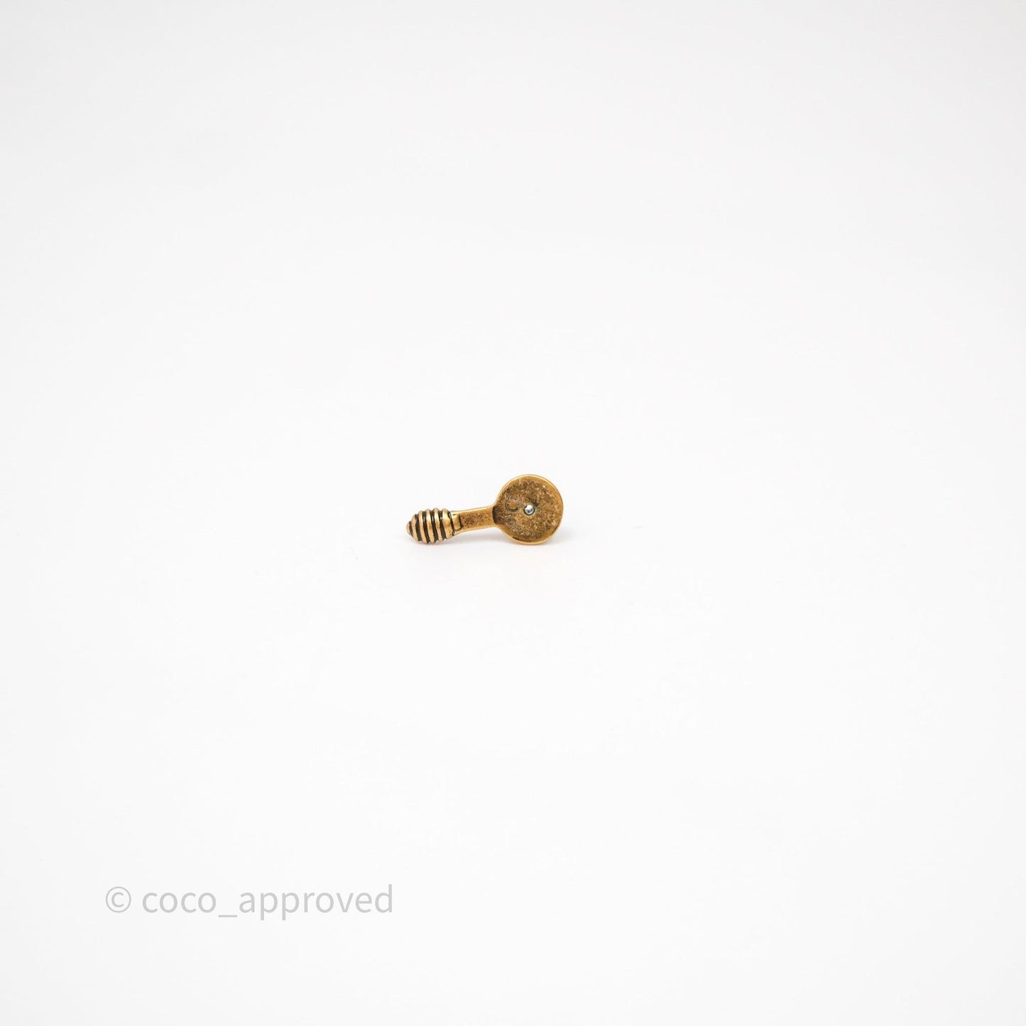 Christian Dior J'Adior Bee Earrings Aged Gold Tone