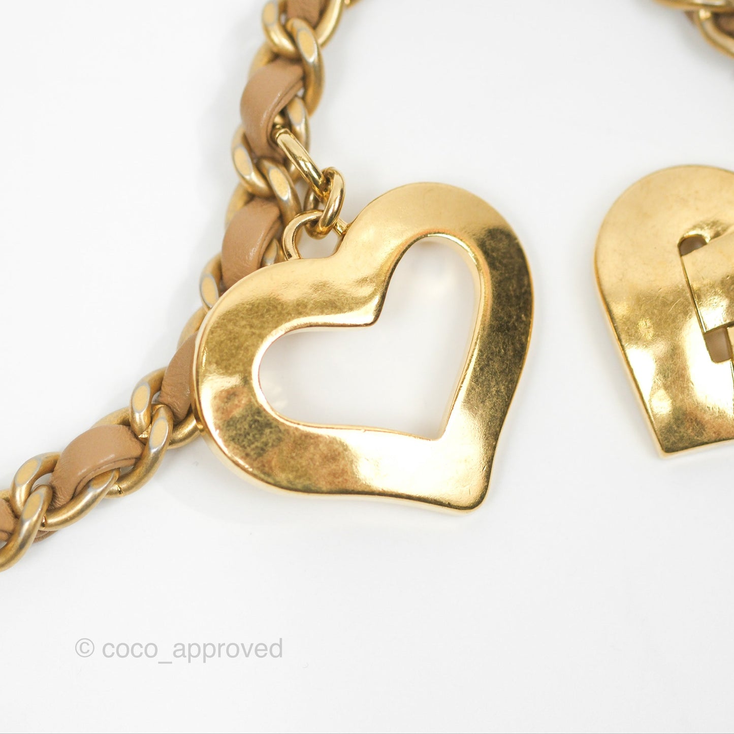 Chanel Mini Flap Bag With Heart CC Charm Dark Beige Lambskin Aged Gold Hardware