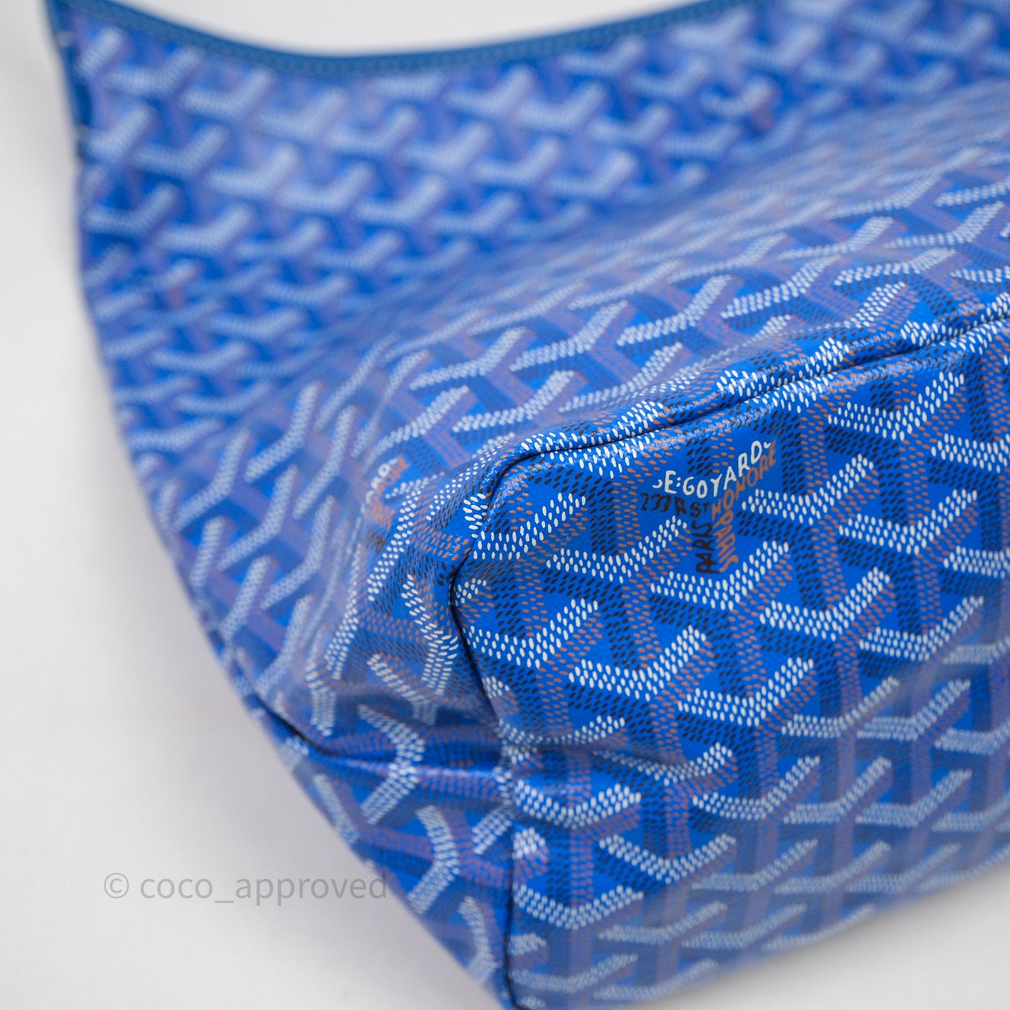 Goyard Bohème Hobo Bag Bleu Ciel Goyardine Canvas