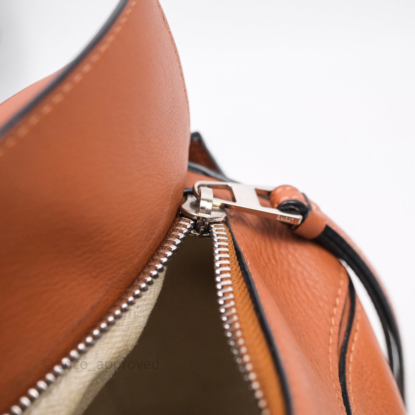 Loewe Small Puzzle Bag Tan Calfskin Silver Hardware