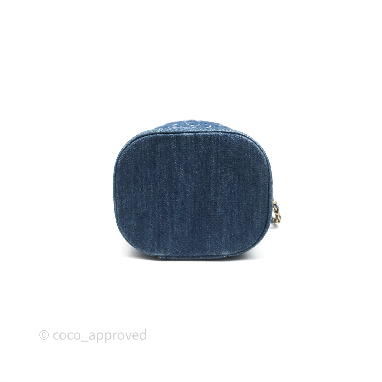Chanel Quilted Trip Vanity Denim Aged Gold Hardware 20C