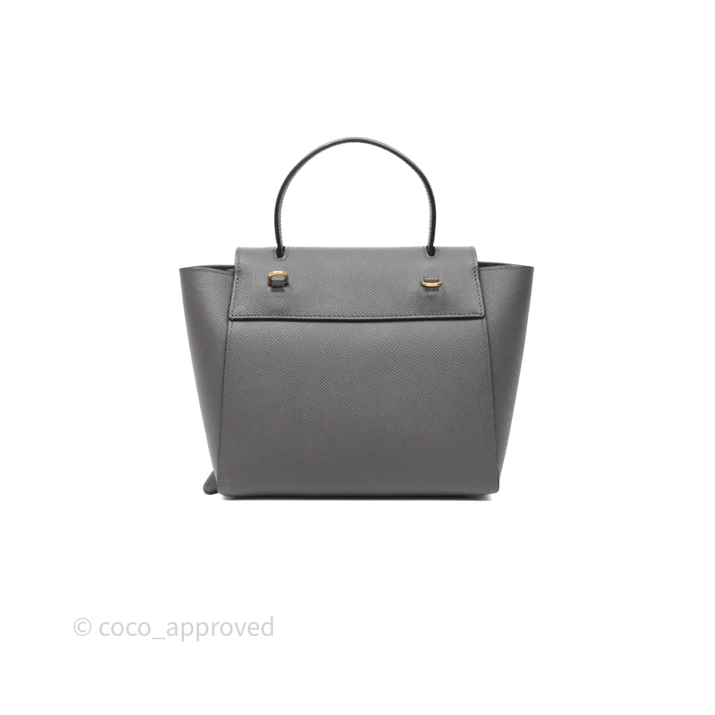 Celine Nano Belt Bag Grey Grained Calfskin Gold Hardware