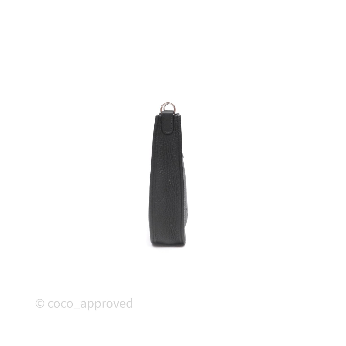 Hermès Mini Evelyne 16 Noir 89 Clemence Palladium Hardware