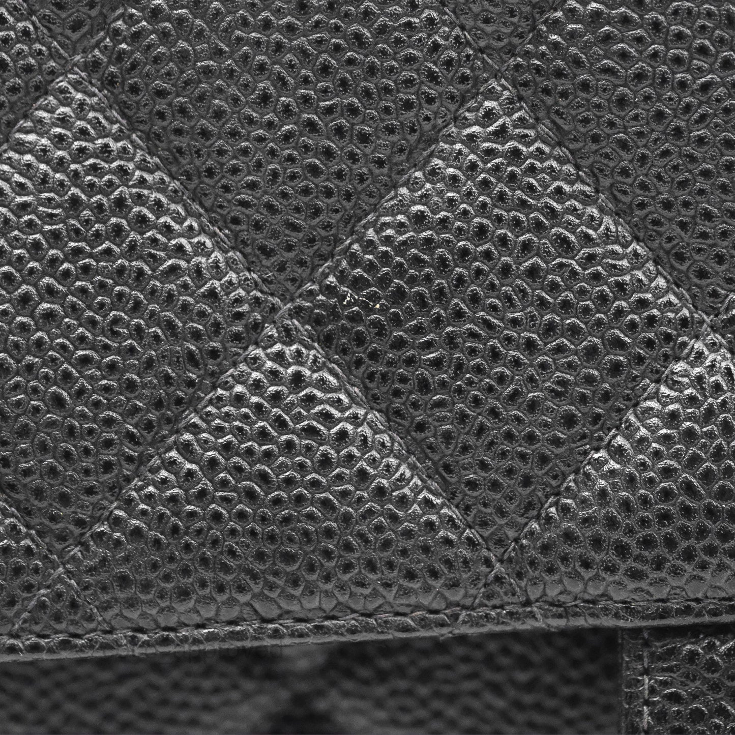 Chanel Classic Vintage Jumbo Single Flap Black Caviar Silver Hardware