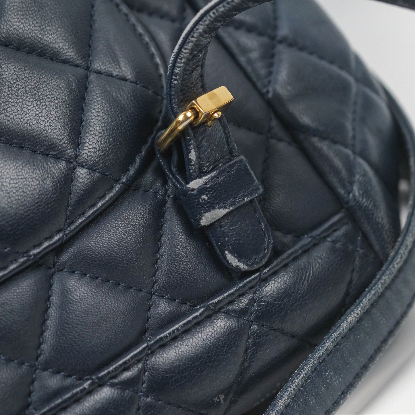 Chanel Mini Navy Calfskin Urban Spirit Backpack ⁣⁣⁣⁣⁣⁣⁣⁣⁣⁣⁣⁣⁣⁣Gold Hardware