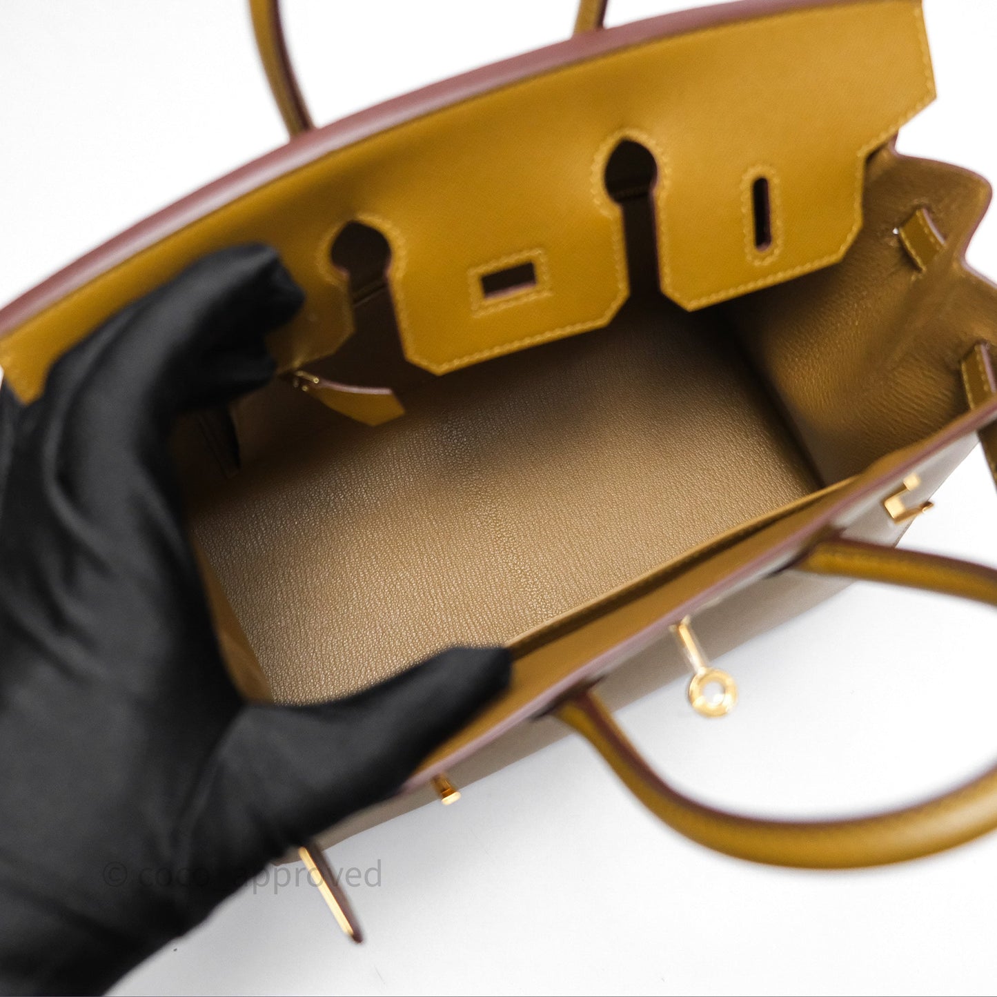 Hermès Birkin 25 Sellier Bronze Dore U8 Madame Gold Hardware