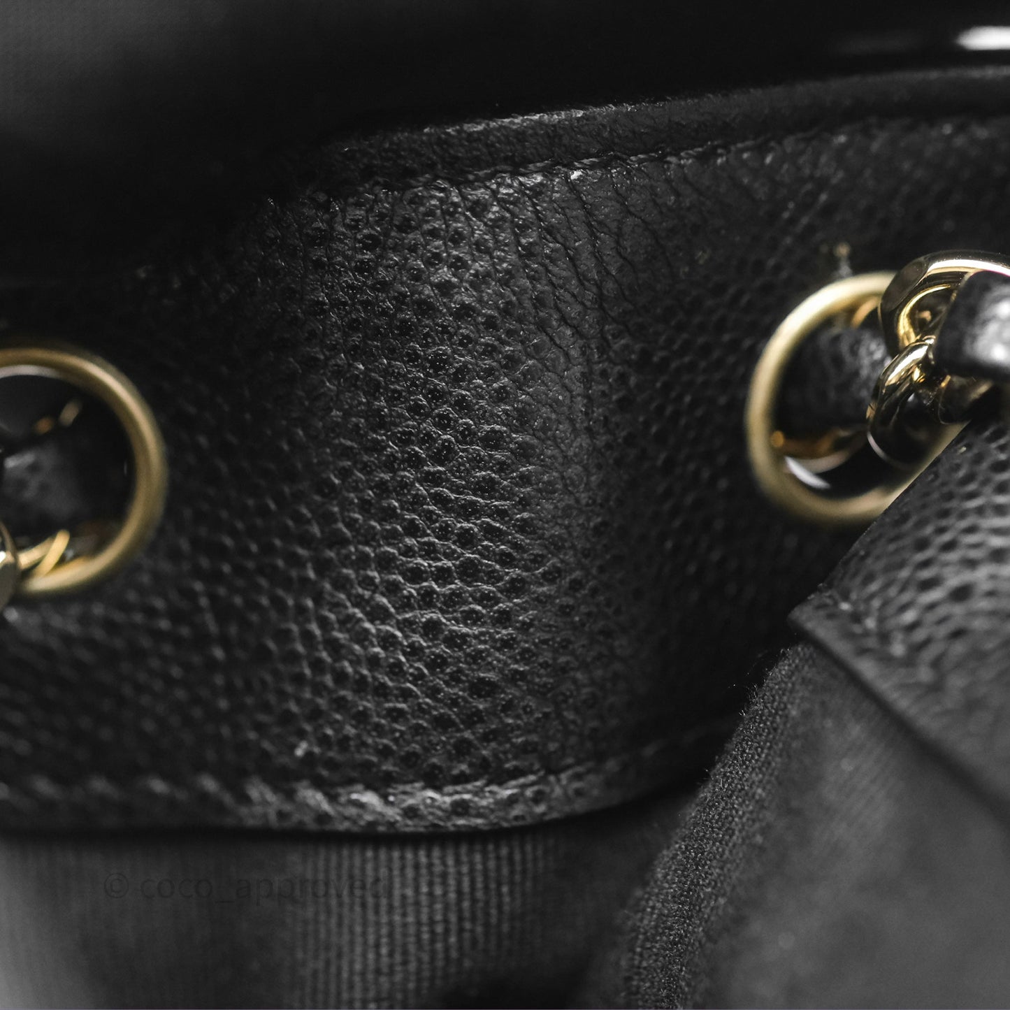 Chanel Small Duma Backpack Caviar Black Gold Hardware