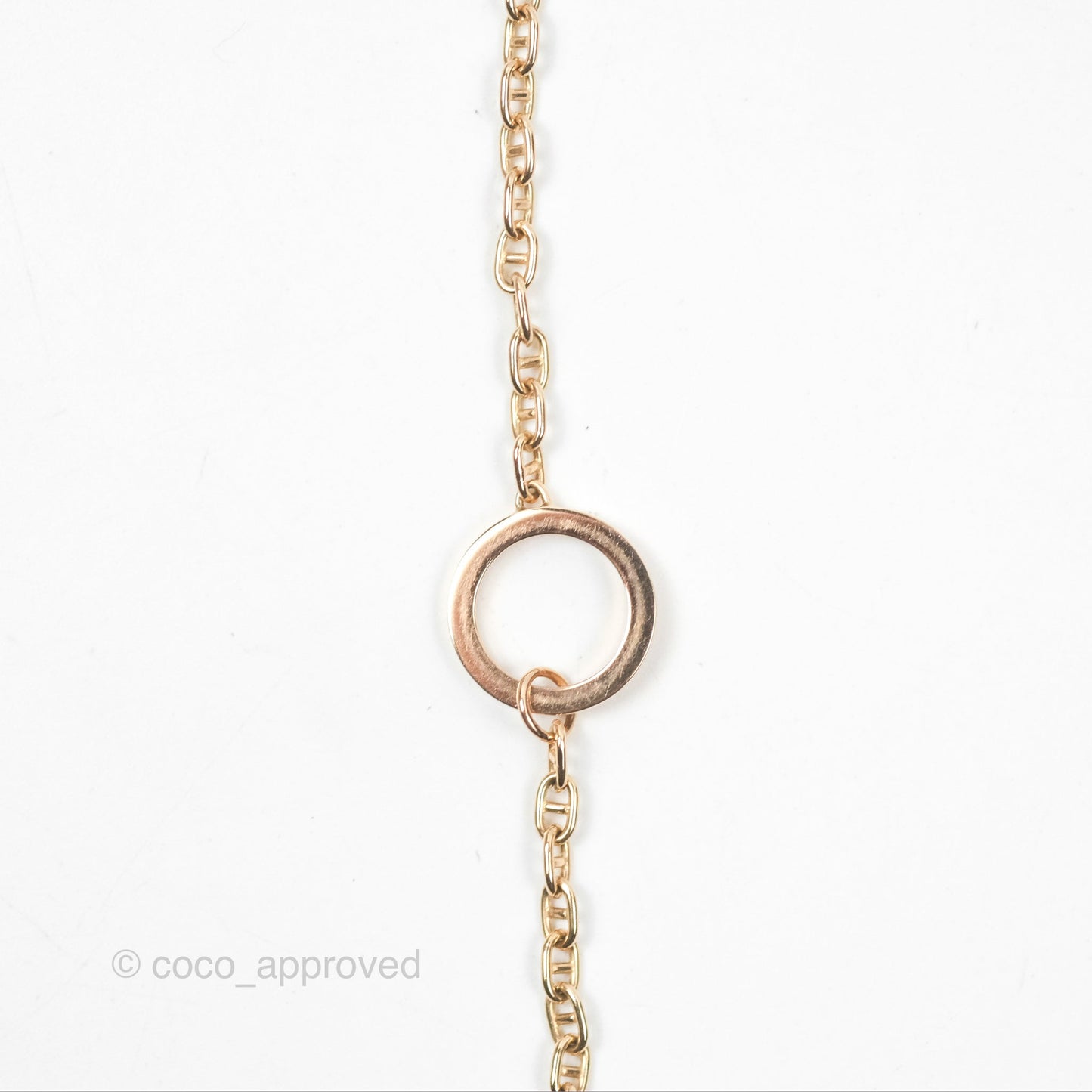 Hermès Chaine D'ancre Contour Pendant Rose Gold