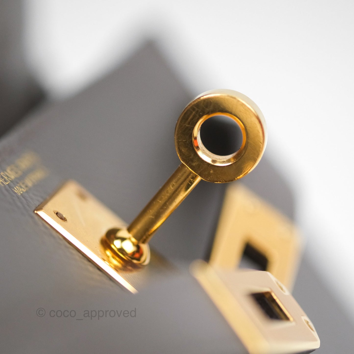 Hermès Mini Kelly II Gris Meyer 0L Epsom Gold Hardware