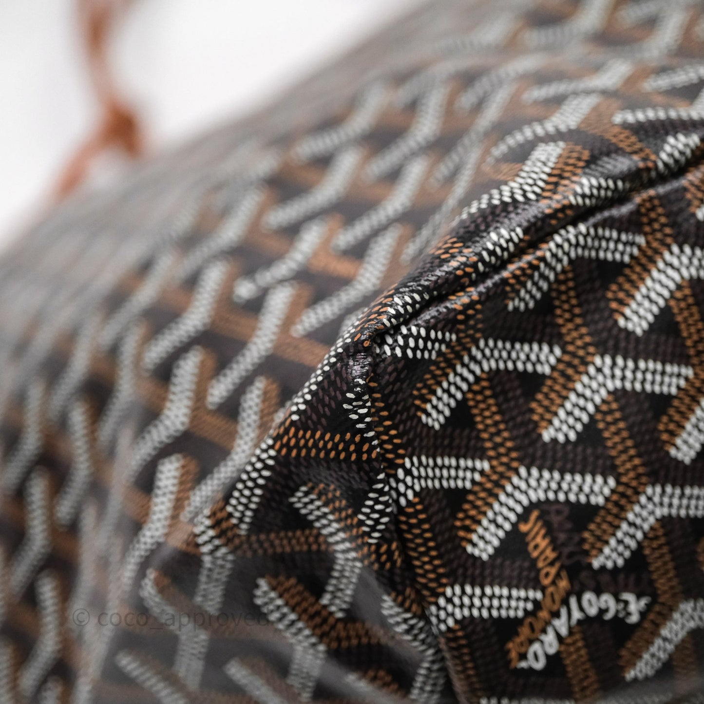 Goyard Saint Louis Tote Bag GM Black/Tan