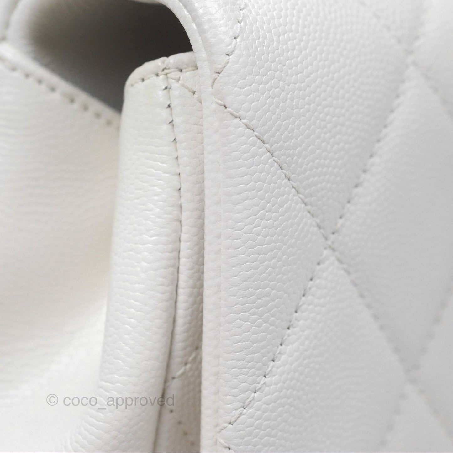 Chanel Quilted My Everything Medium Flap Bag White Caviar Incognito Hardware