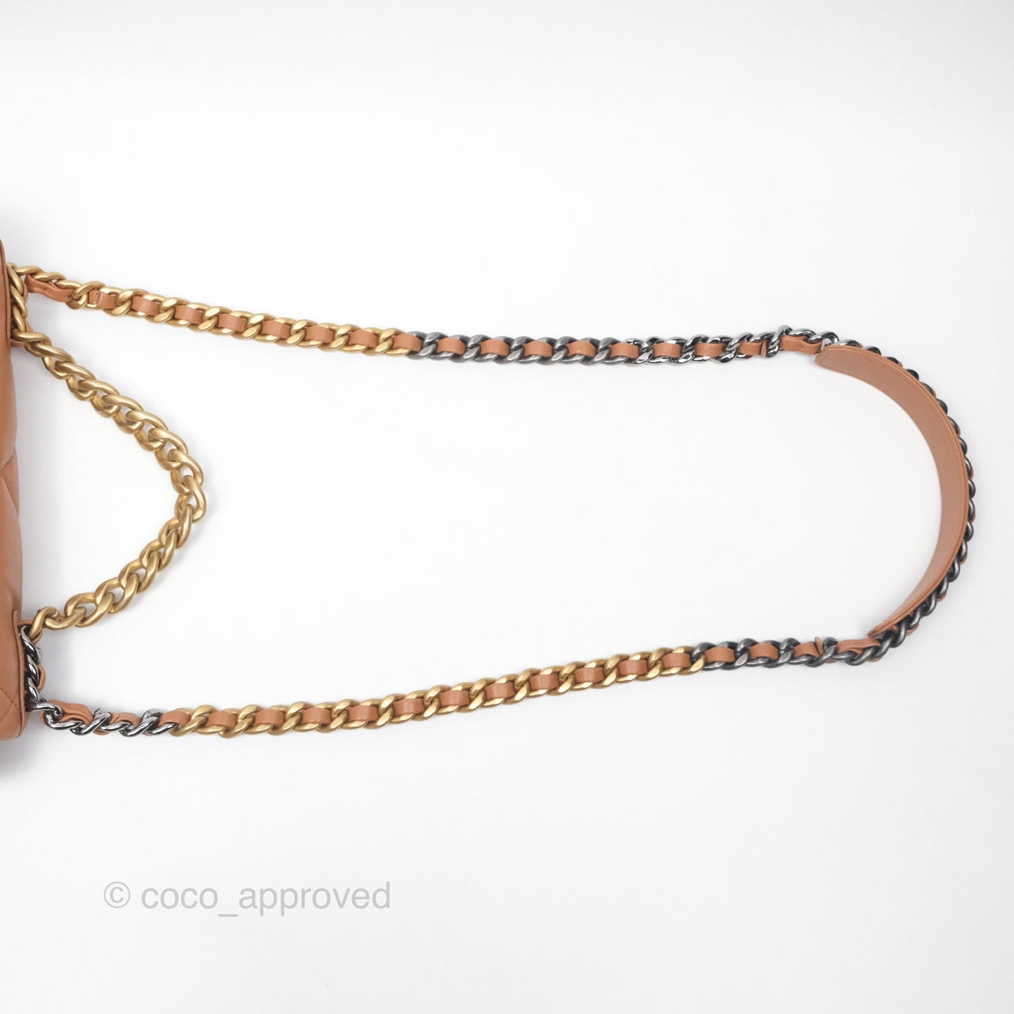 Chanel 19 Small Caramel Brown Mixed Hardware 21A