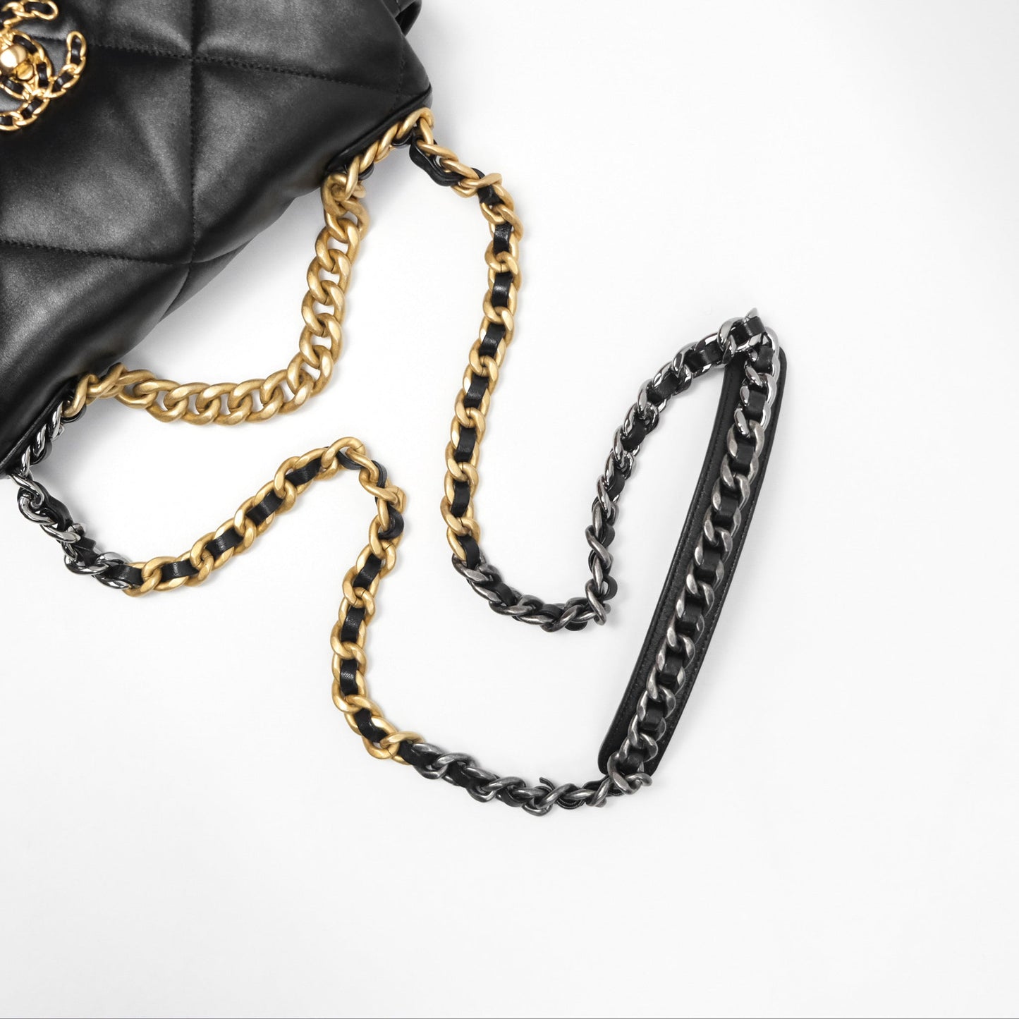 Chanel 19 Small Black Mixed Hardware