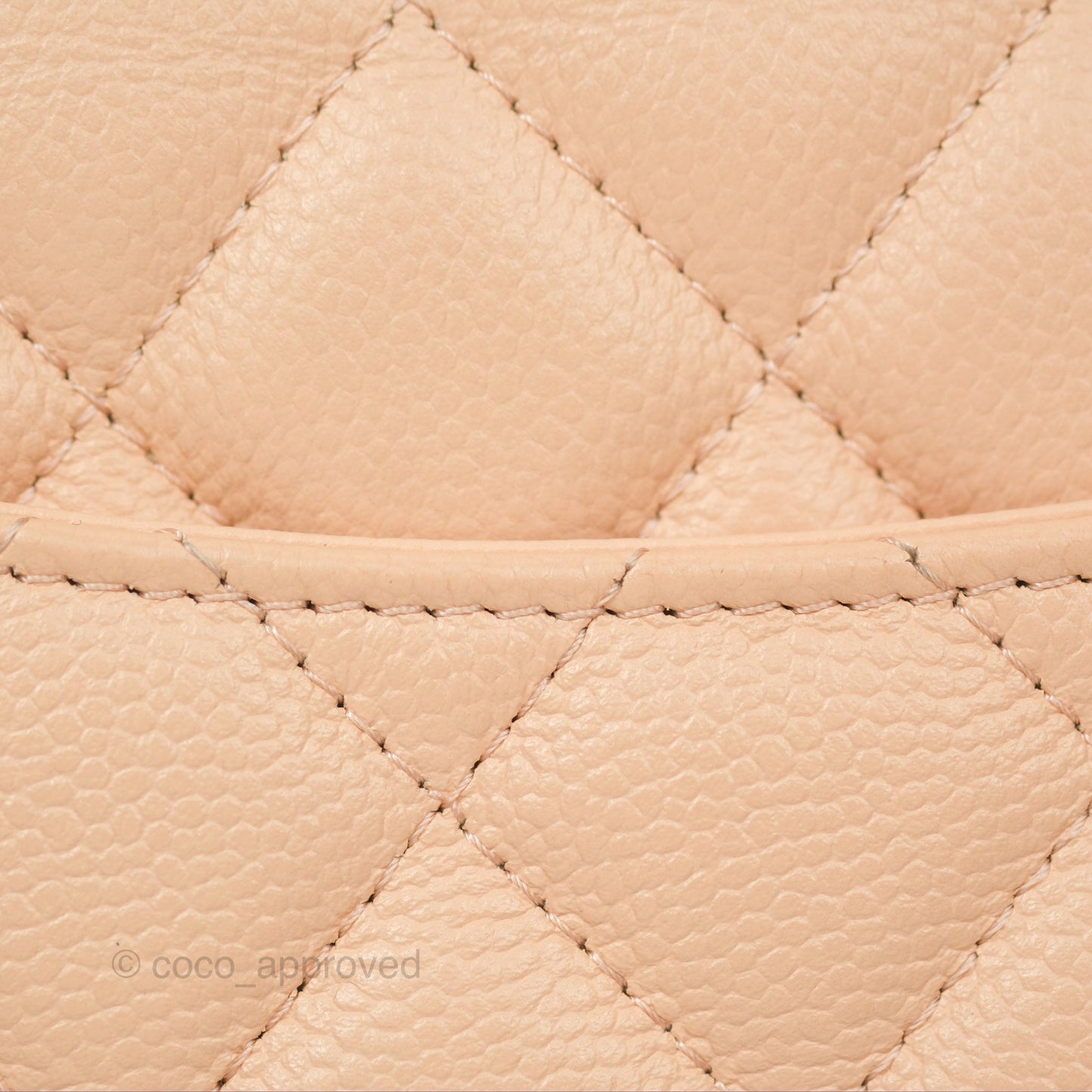 Chanel Quilted Bow Wallet On Chain WOC Light Beige Caviar Gold Hardware