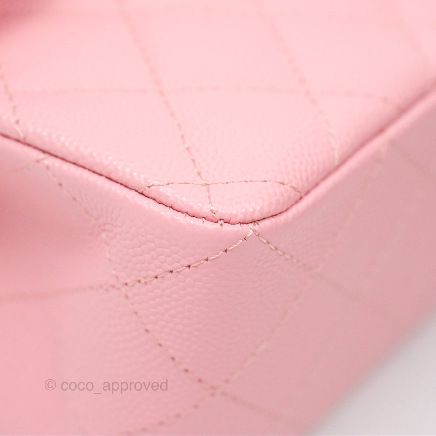 Chanel Small Classic Flap Quilted Sakura Pink Caviar Gold Hardware