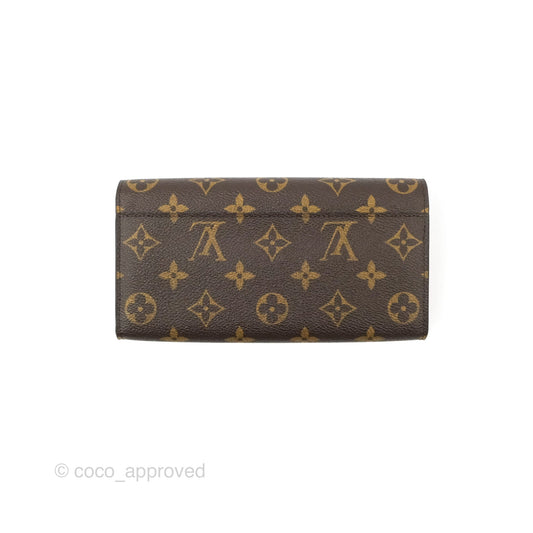 Louis Vuitton Sarah Wallet Coquelicot Red Monogram Canvas