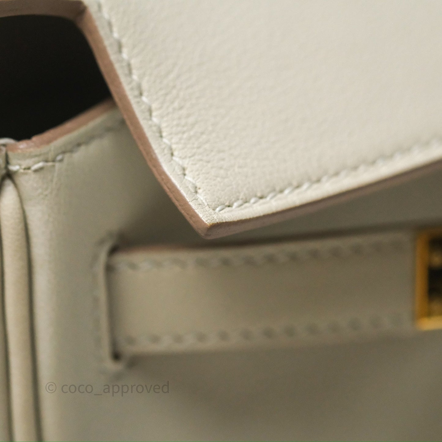 Hermès Retourne Swift Kelly 25 Gris Perle 80 Gold Hardware