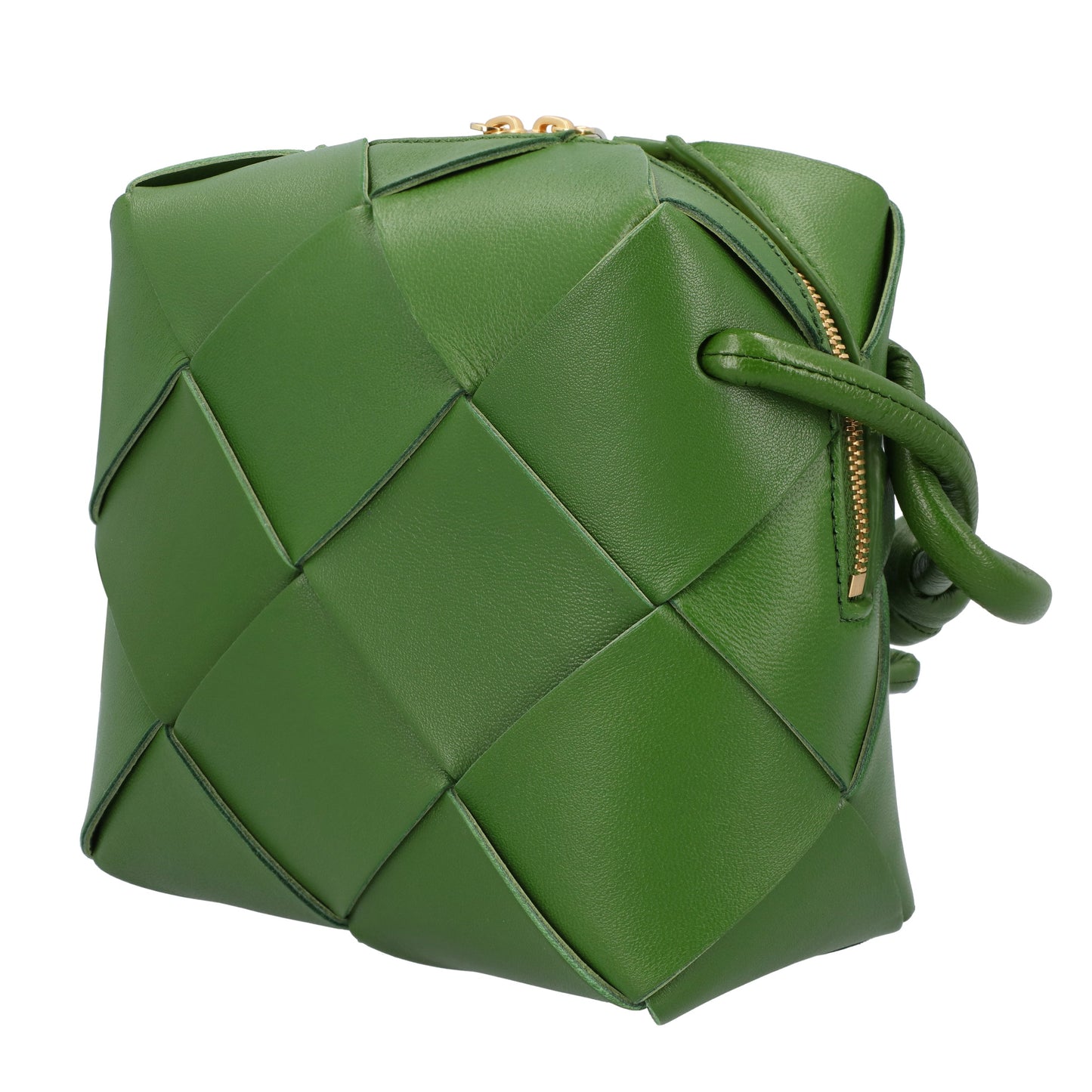 Luxury Bottega Veneta Mini Cassette Camera Bag green