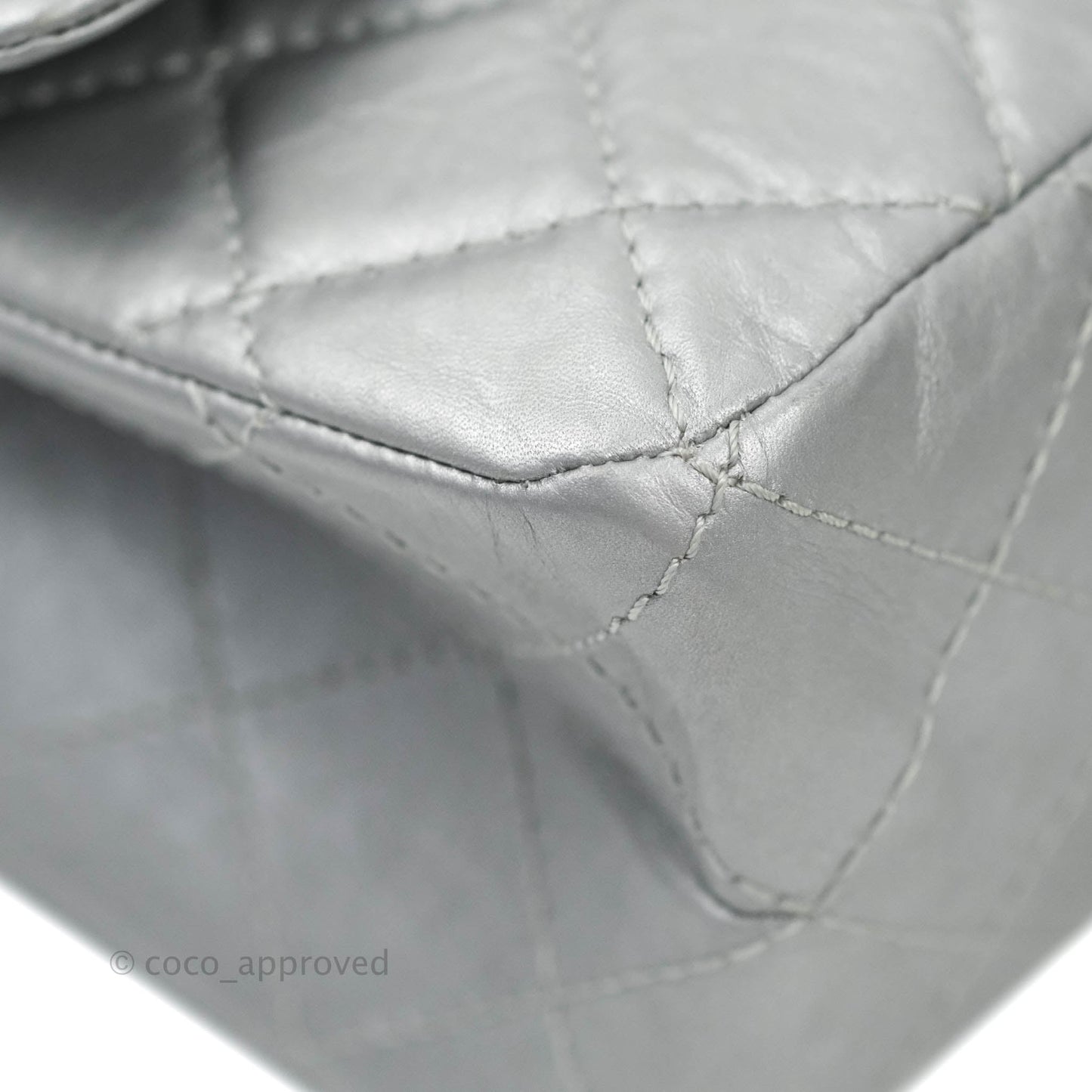 Chanel Reissue 227 Quilted Aged Calfskin Silver Ruthenium Hardware