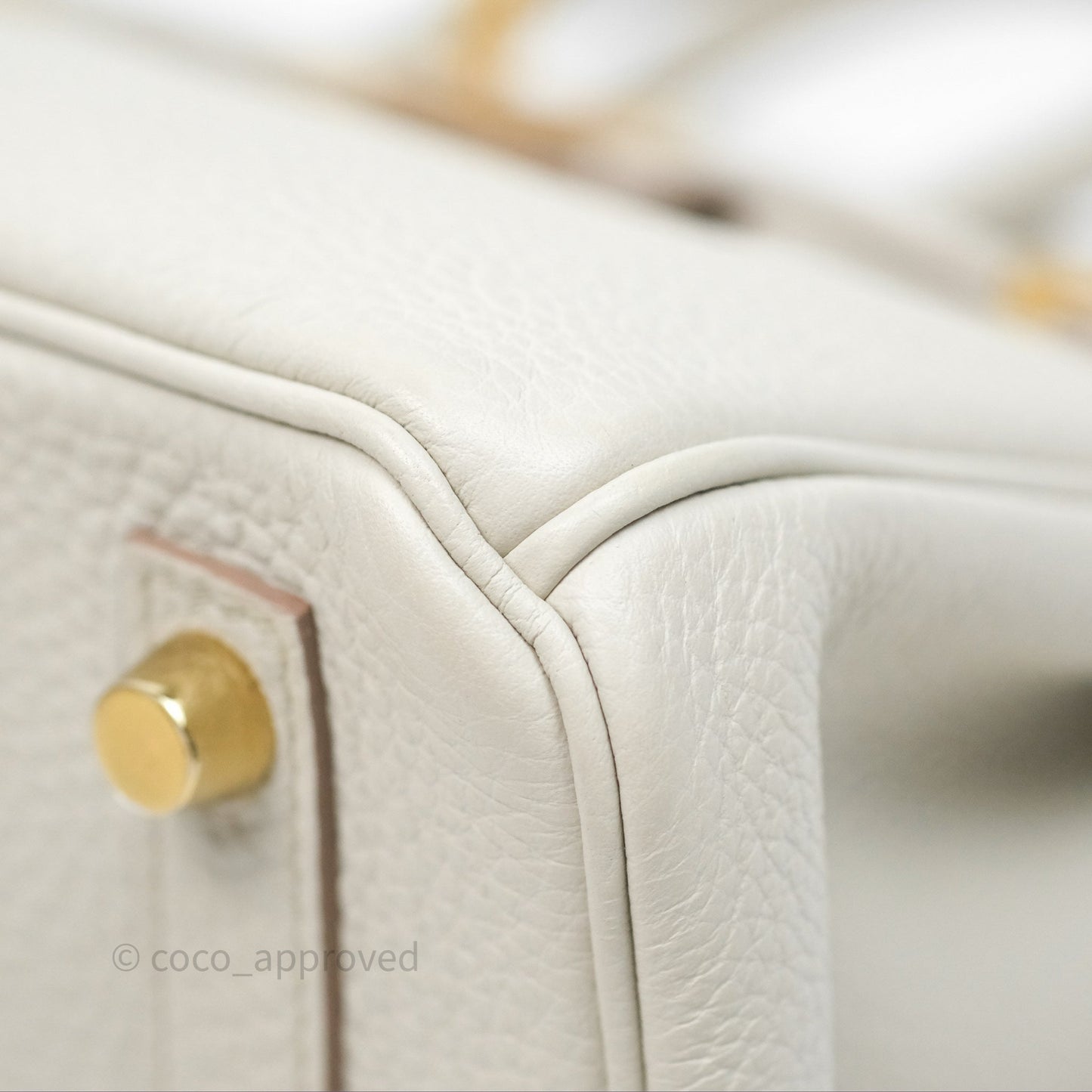 Hermès Birkin 25 Retourne Beton Togo Gold Hardware