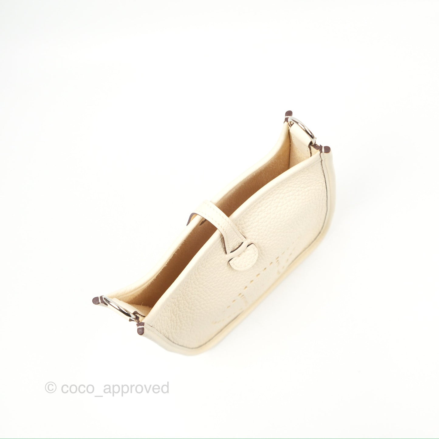 Hermès Mini Evelyne 16 Nata Clemence Palladium Hardware