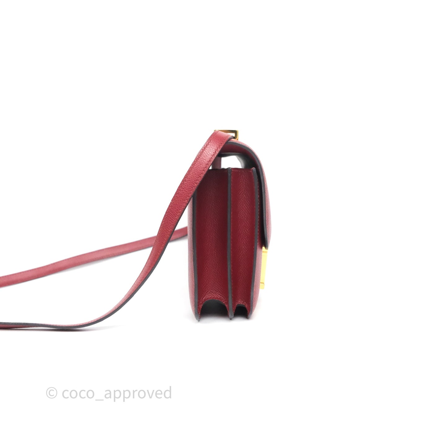 Hermès Constance Mini 18cm Rouge Grenat K1 Epsom Gold Hardware