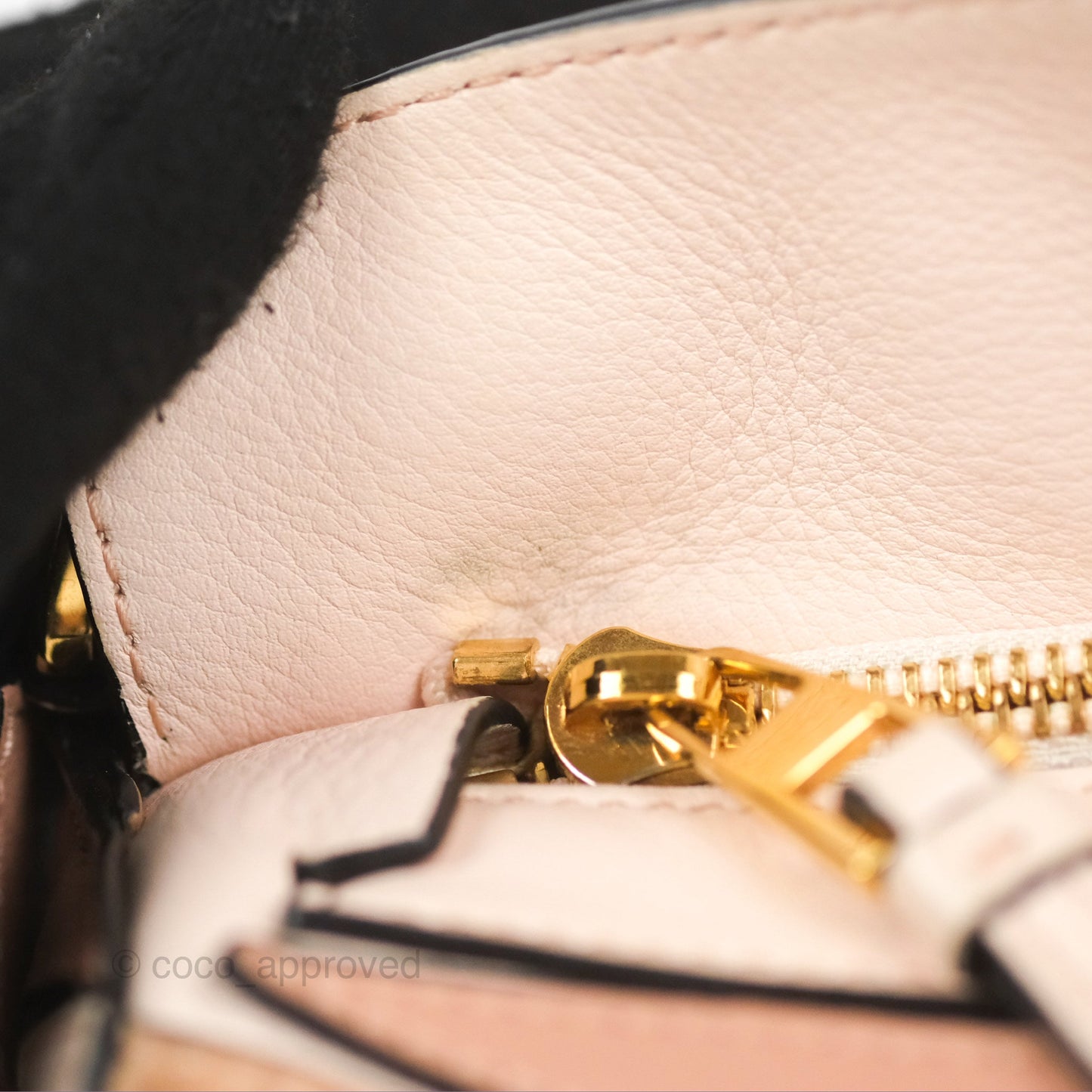 Loewe Small Puzzle Bag Blush Suede Calfskin
