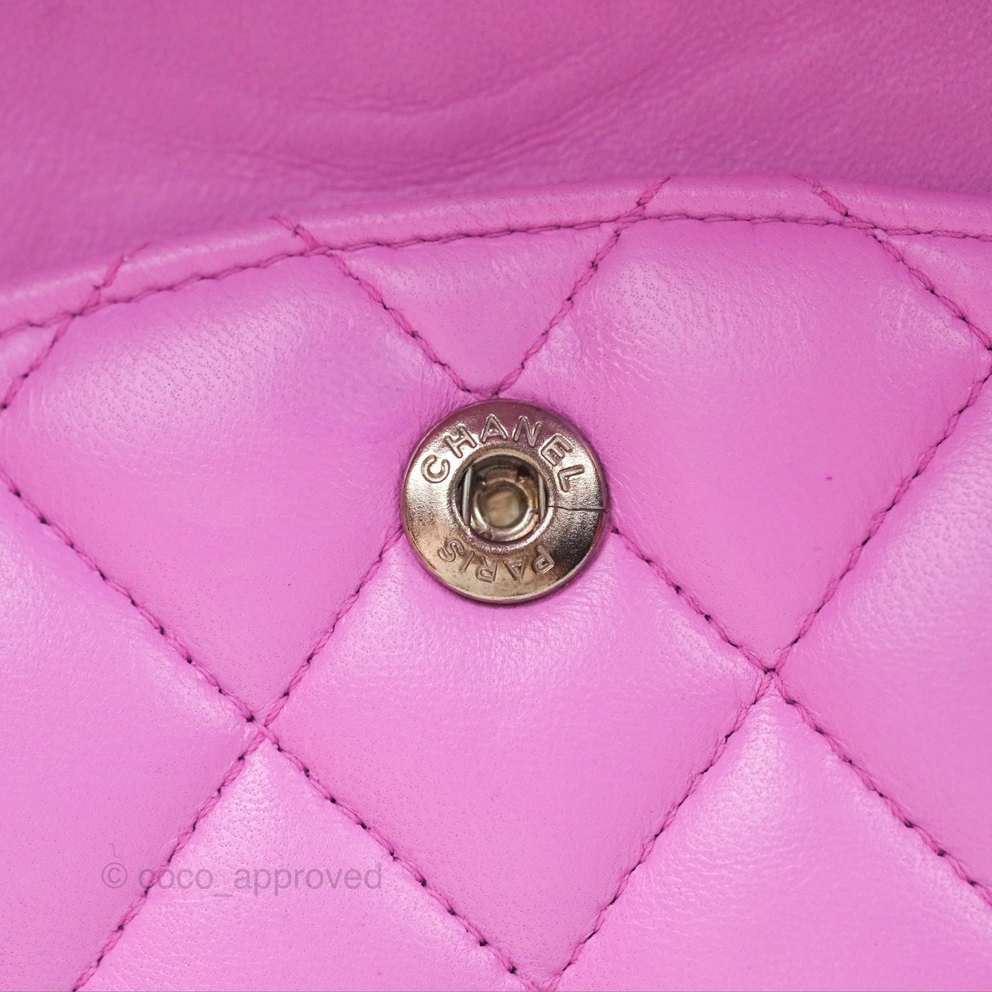 Chanel Medium Classic Flap Quilted Purple Lambskin Silver Hardware