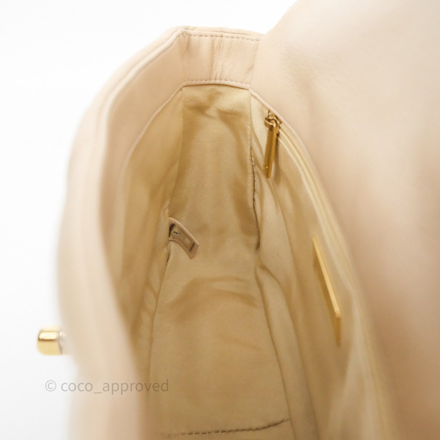 Chanel 19 Small Beige Mixed Hardware