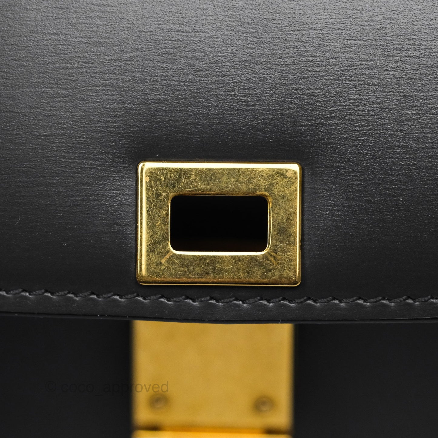 Celine Teen Classic Box Flap Dark Grey Box Calfskin