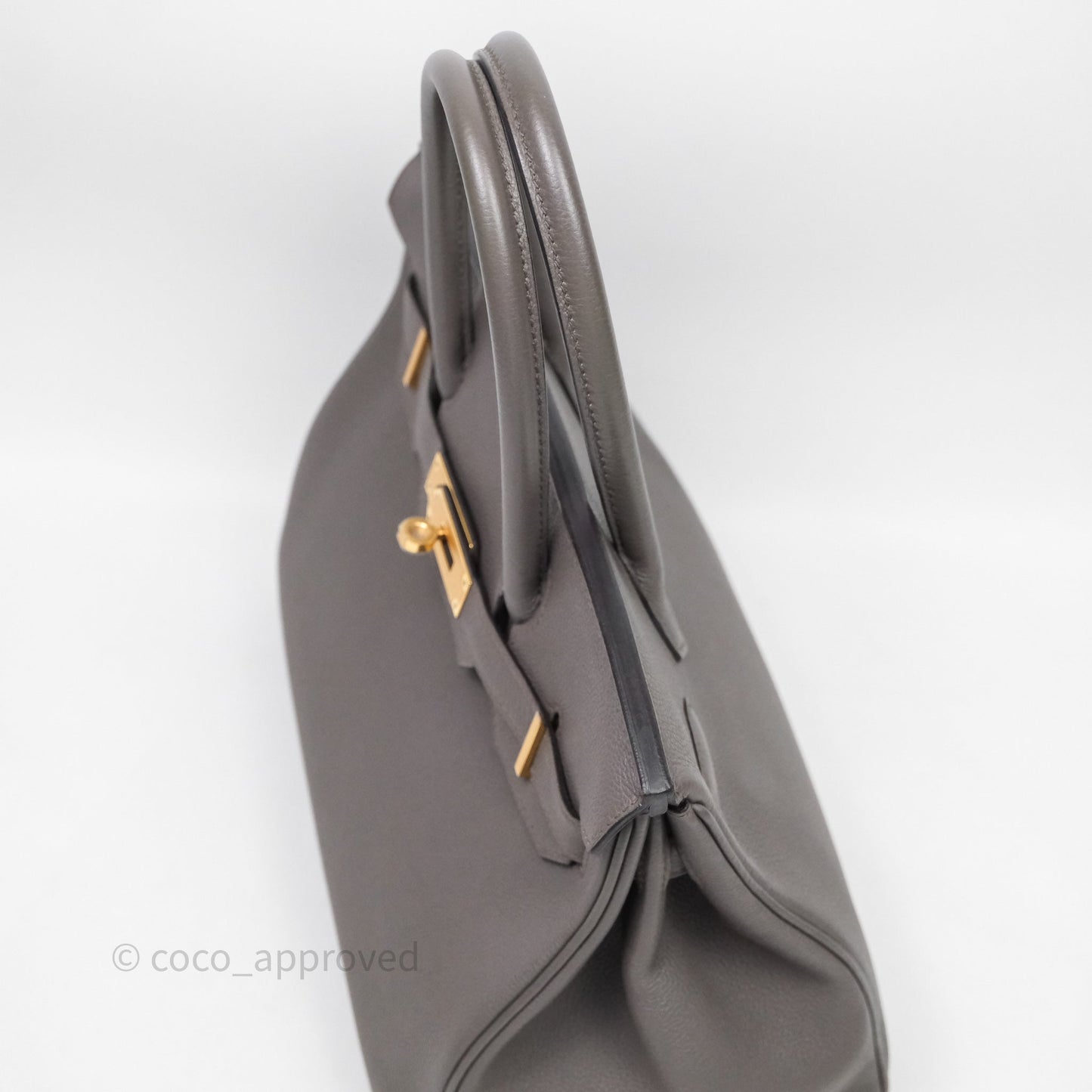 Hermès Birkin 30 Gris Asphalte Togo Gold Hardware