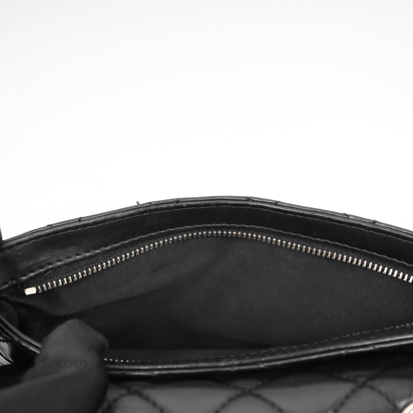 Chanel Quilted Flap Black Calfskin Silver Hardware