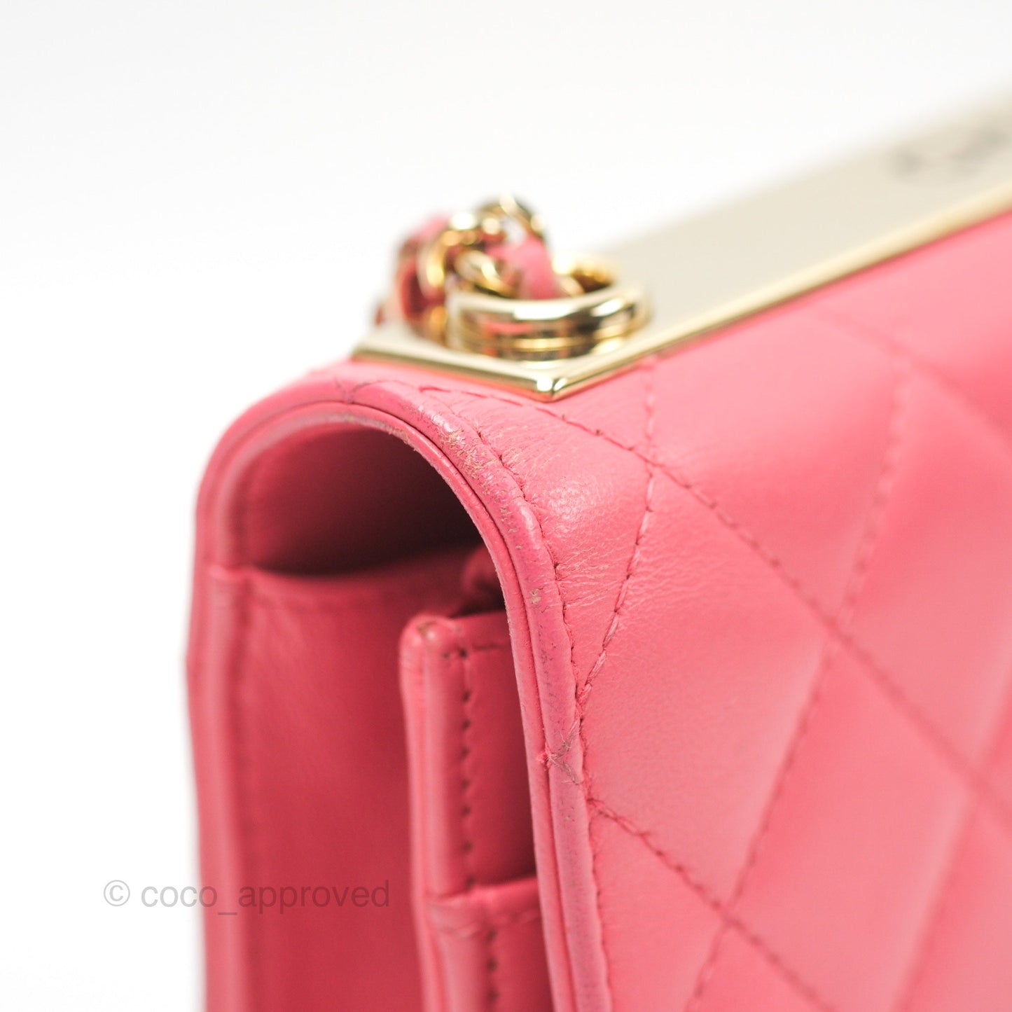Chanel Trendy CC WOC Pink Lambskin Gold Hardware