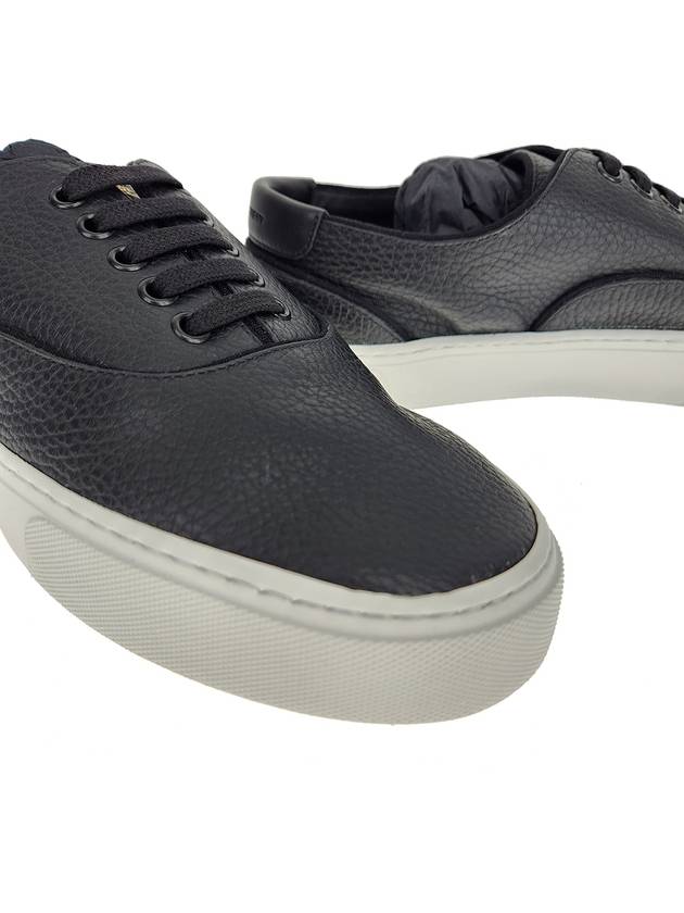 Luxury Saint Laurent Venice Leather Low Top Sneakers Black