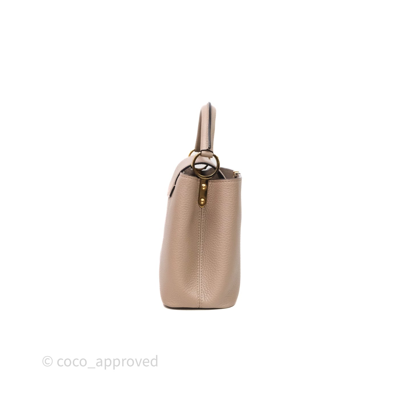 Louis Vuitton Taurillon Capucines BB Galet