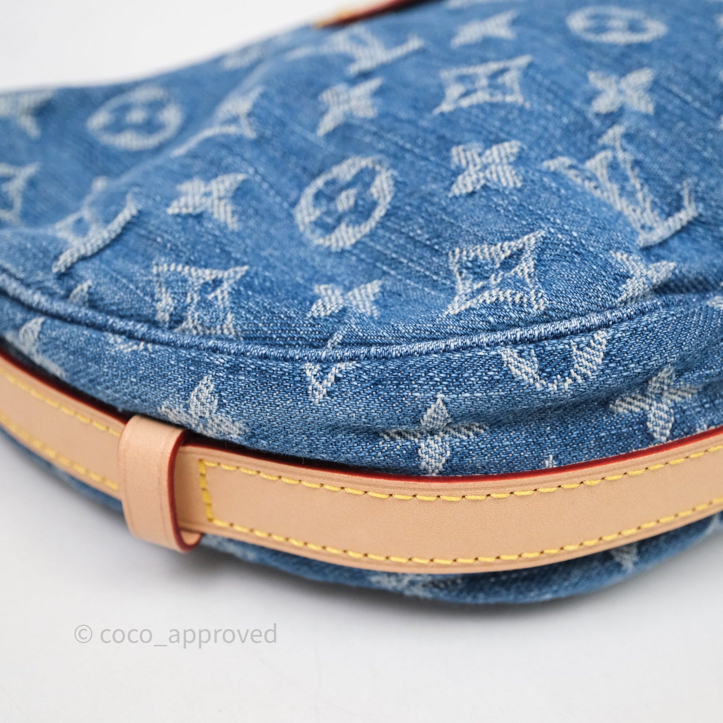 Louis Vuitton Croissant MM Denim Blue Monogram