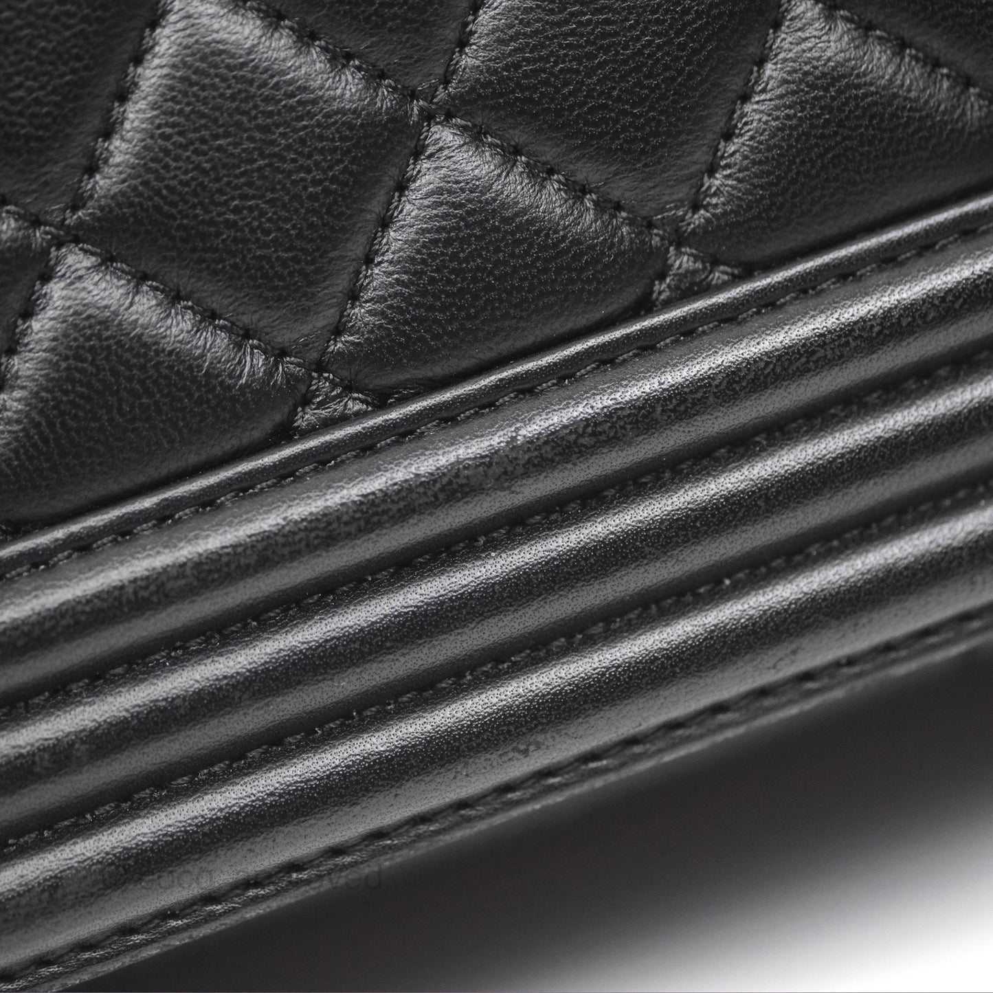 Chanel Medium Boy Quilted Black Lambskin Ruthenium Hardware