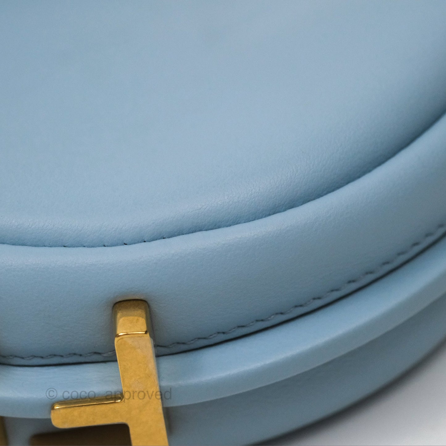 Fendi Nano Fendigraphy Hobo in Sky Blue Gold Hardware
