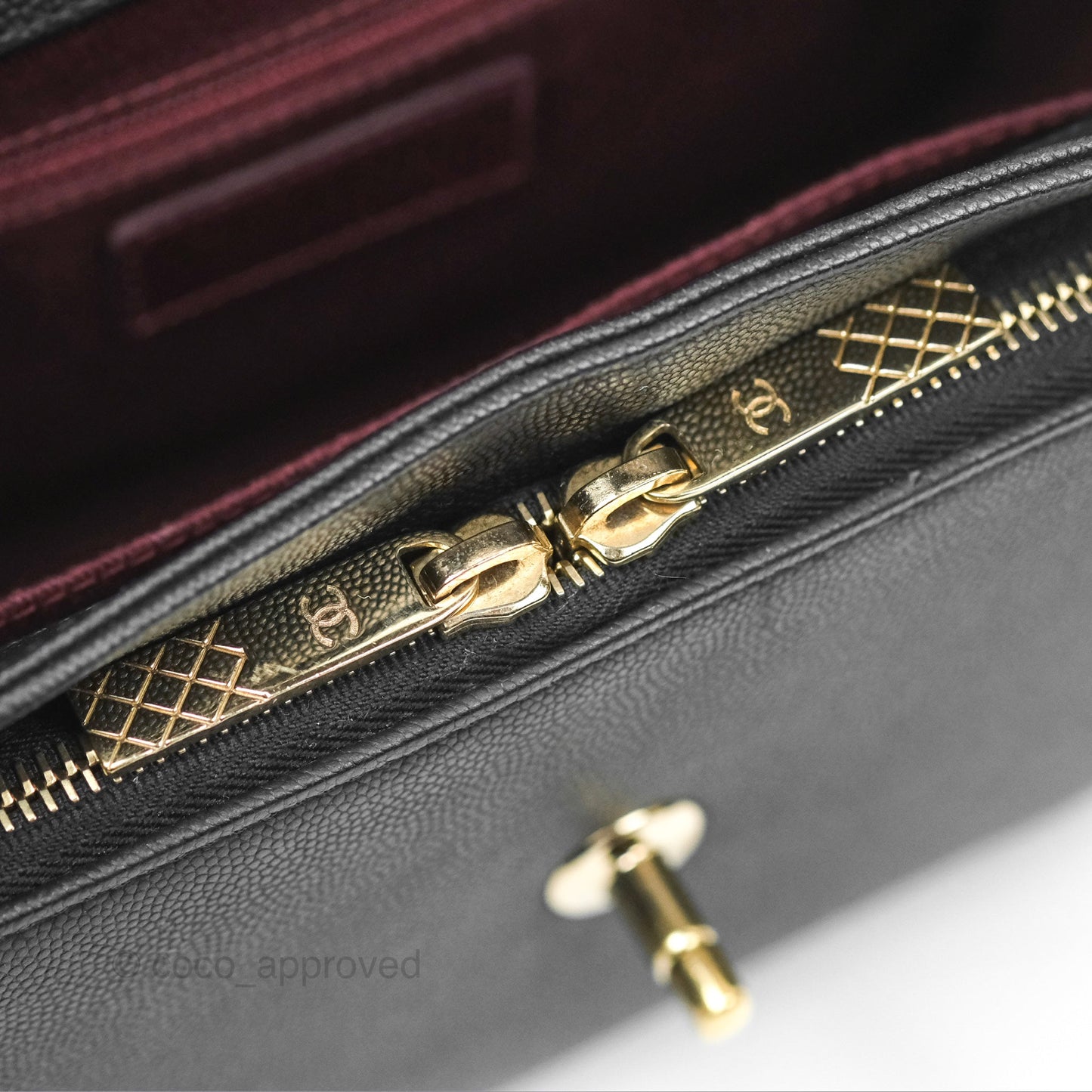 Chanel Quilted Medium Business Affinity Flap Matte Black Caviar Gold Hardware