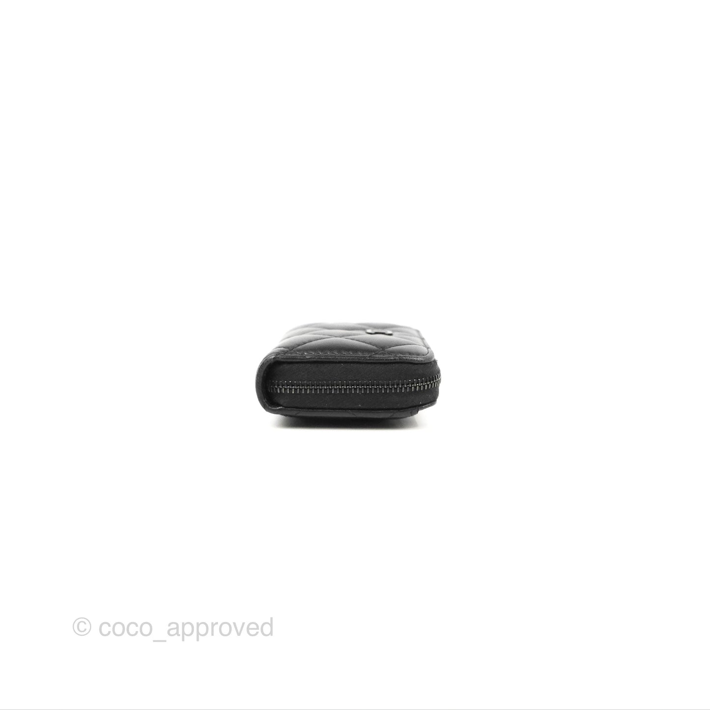 Chanel Classic Zipped Coin Purse So Black Lambskin