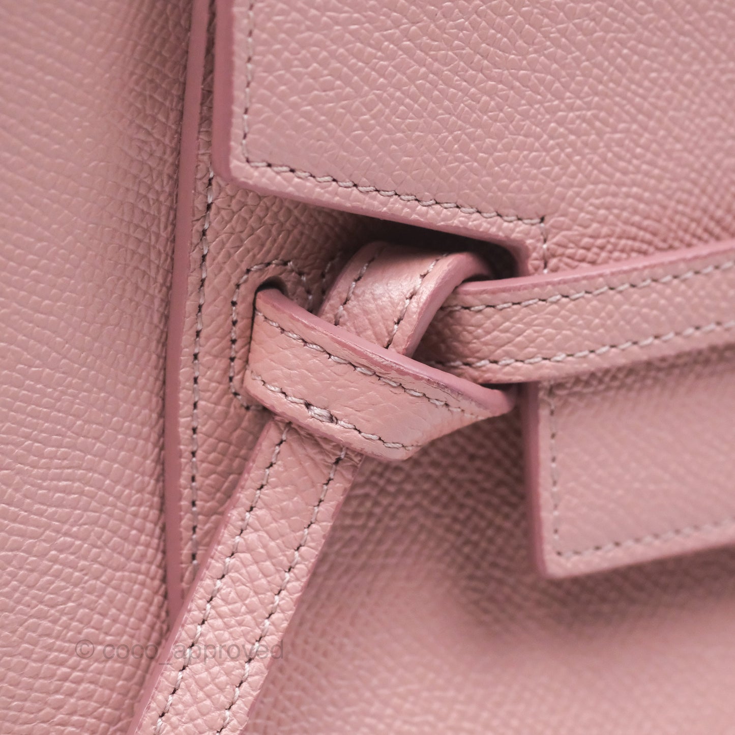 Celine Nano Belt Bag Pink Grained Calfskin Gold Hardware