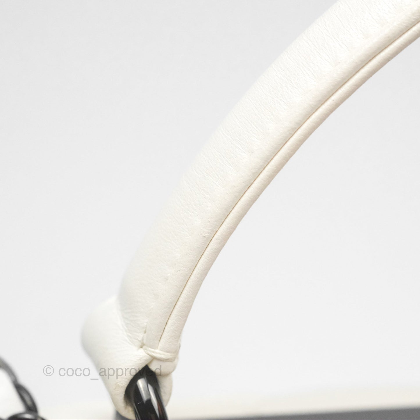 Chanel Trendy CC Small White Lambskin Black Hardware