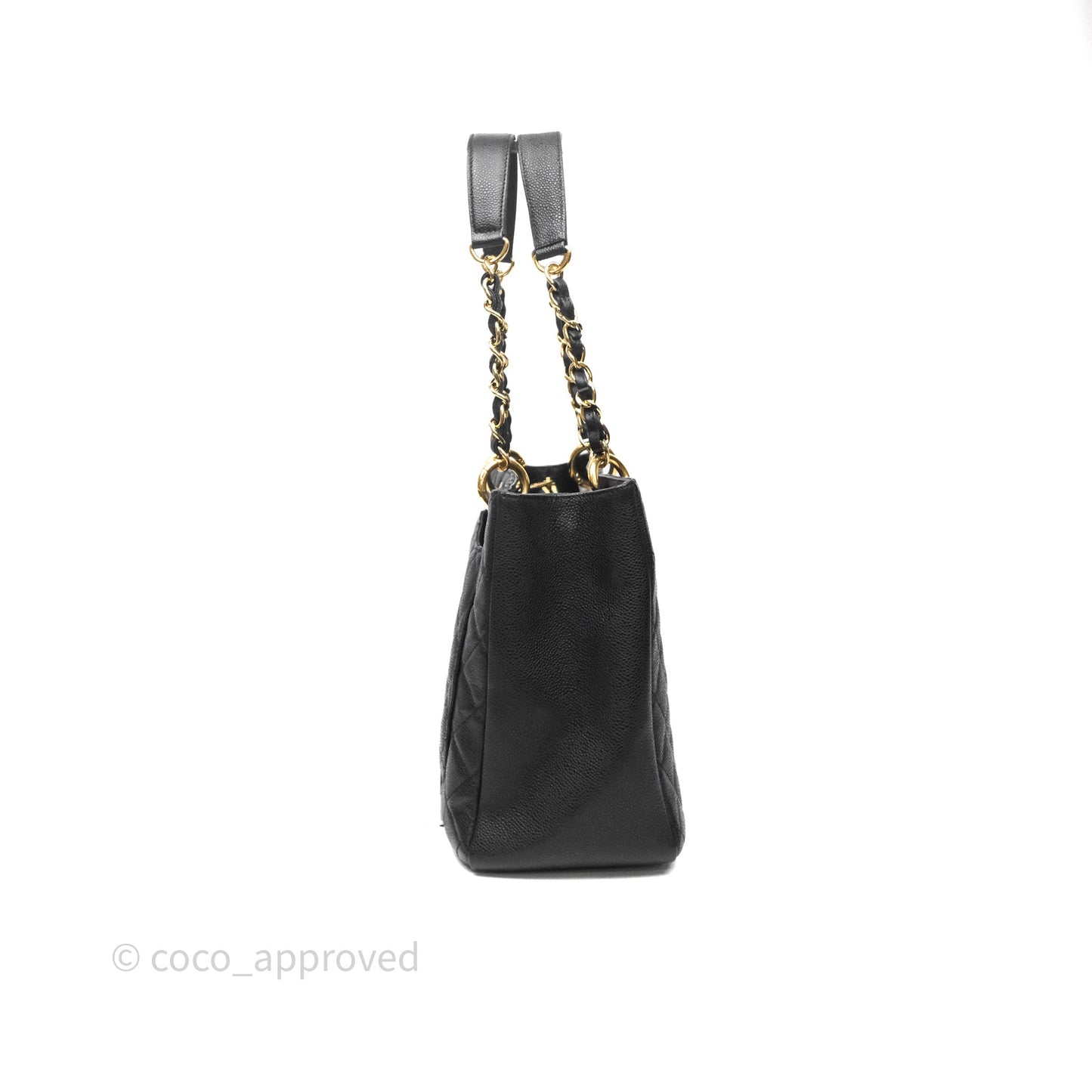 Chanel GST Black Caviar Gold Hardware