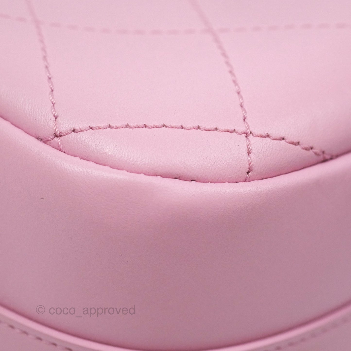 Chanel Stitched Ring My Bag Flap Crossbody Pink Calfskin Silver Hardware