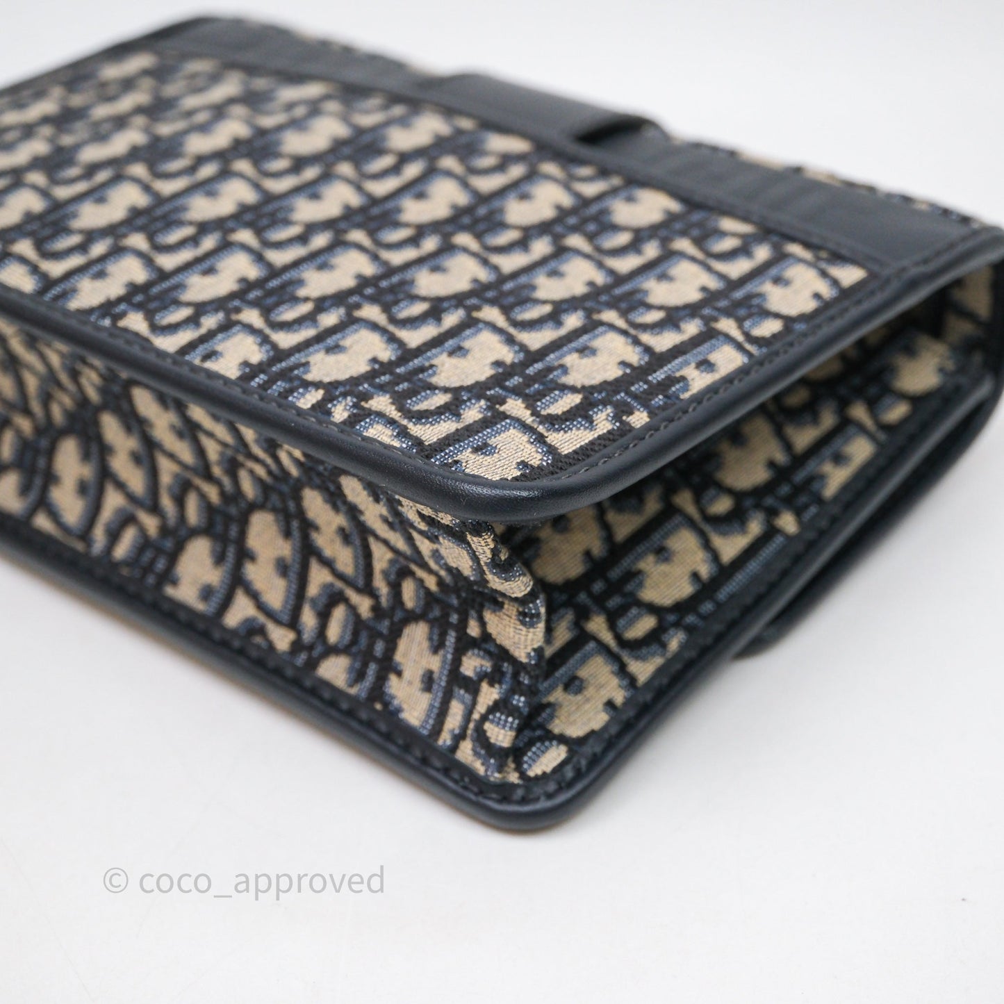 Christian Dior 30 Montaigne Bag Blue Dior Oblique Jacquard Dior